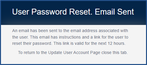 Password Reset Alert